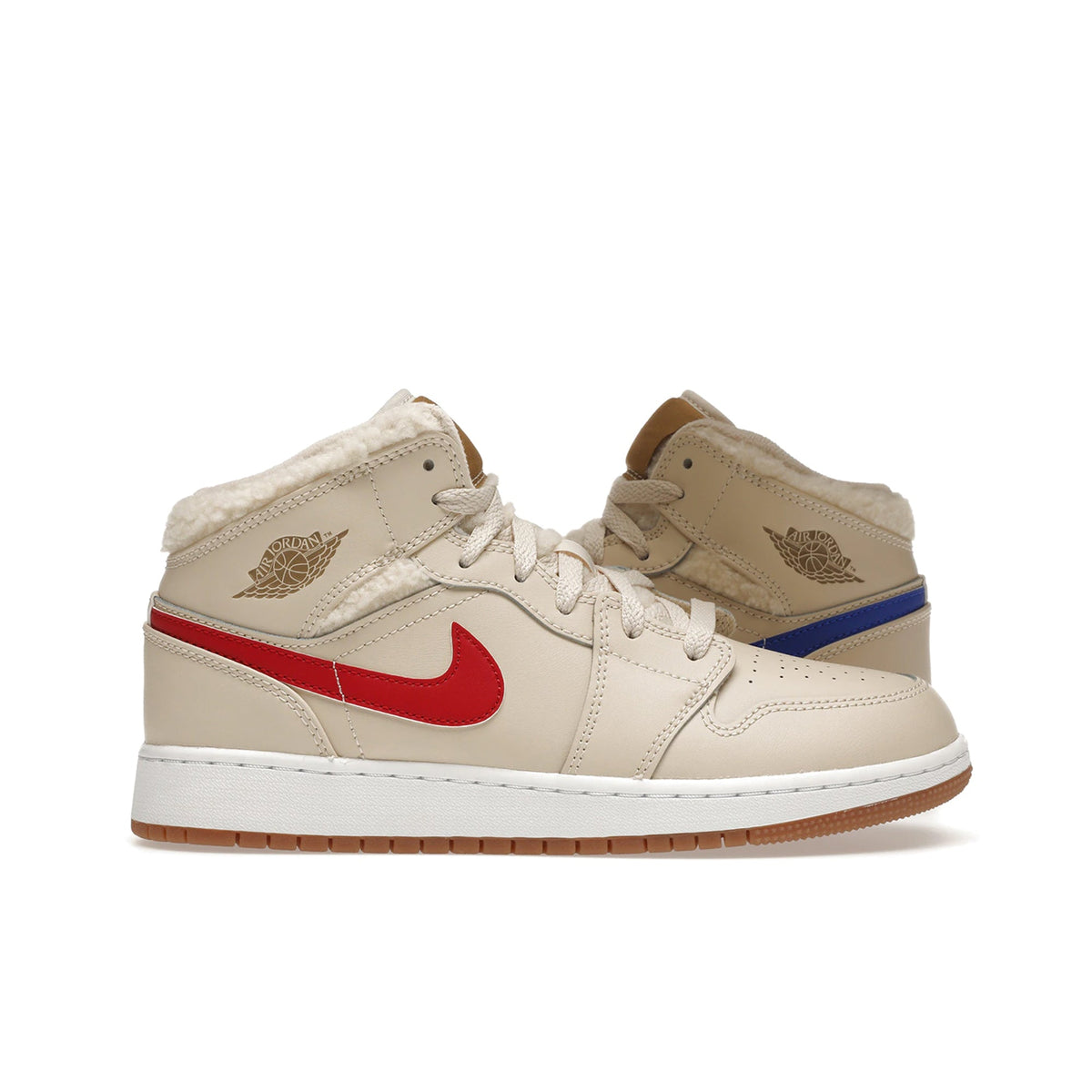 Air Jordan 1 Mid Fleece Pearl White (GS)