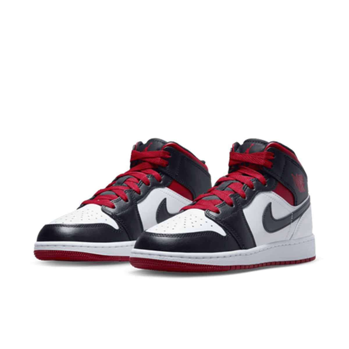 Air Jordan 1 Mid Gym Red Black Toe (GS)