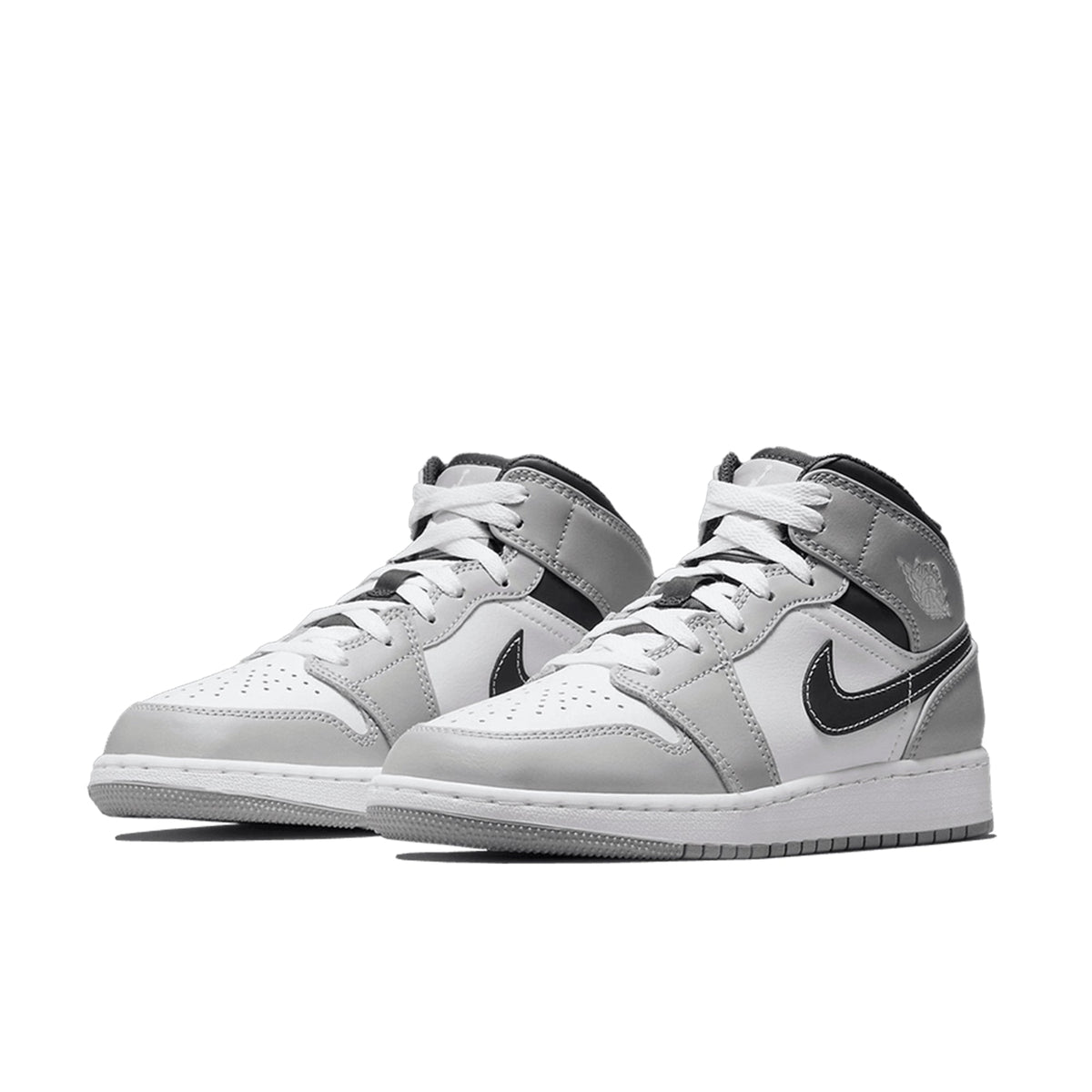 Air Jordan 1 Mid Light Smoke Grey Anthracite GS