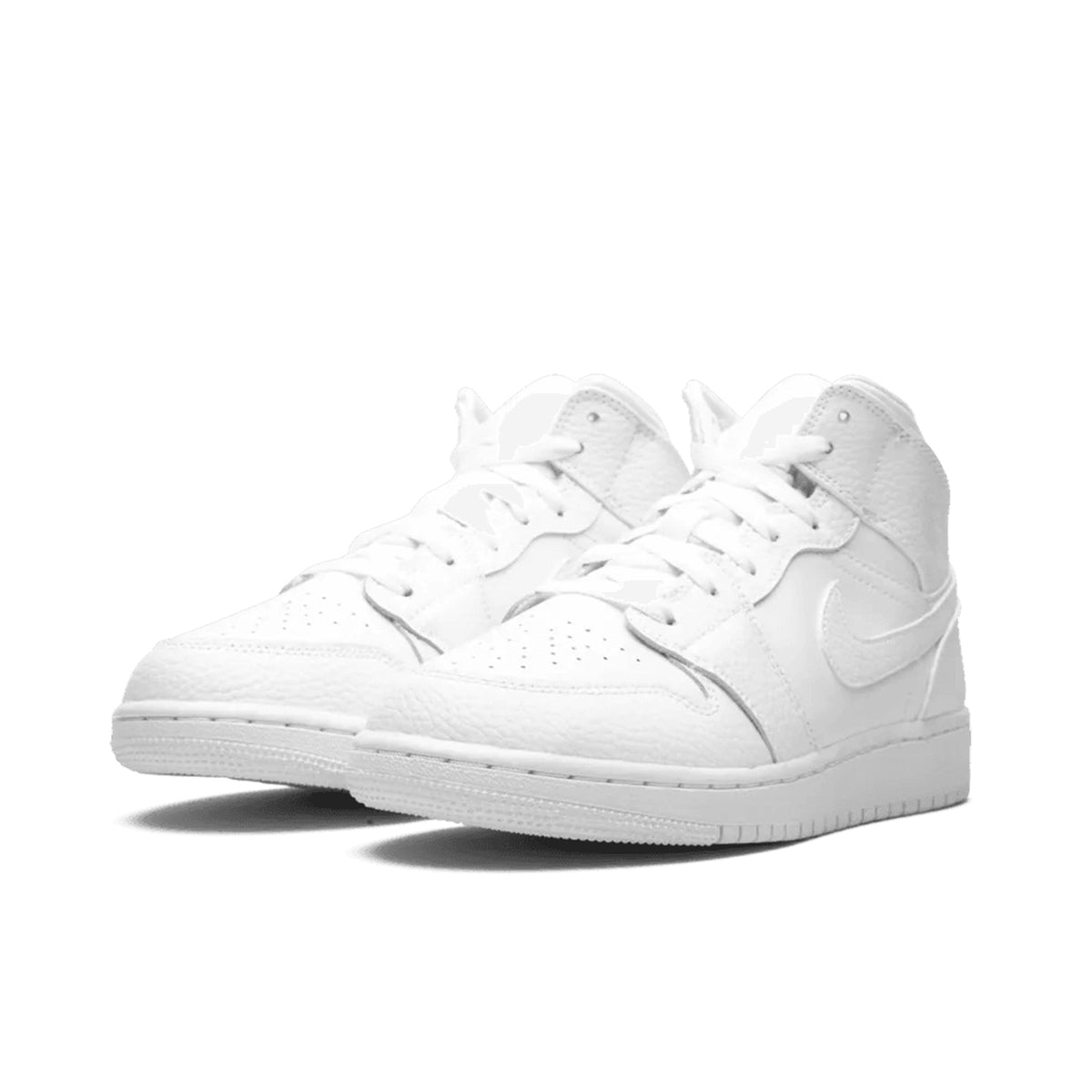 Air Jordan 1 Mid Triple White (GS)