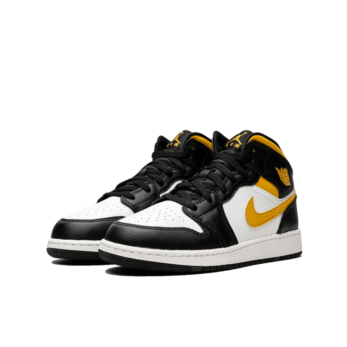 Air Jordan 1 Mid White Pollen Black (GS)