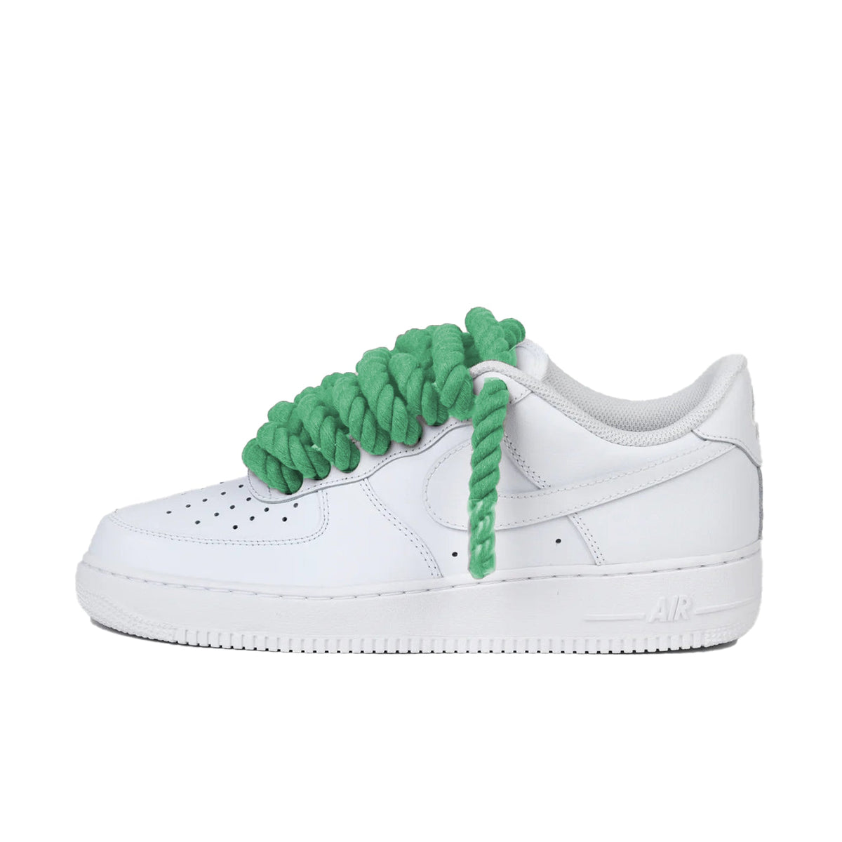 Nike Air Force 1 Low Rope Laces Green Custom