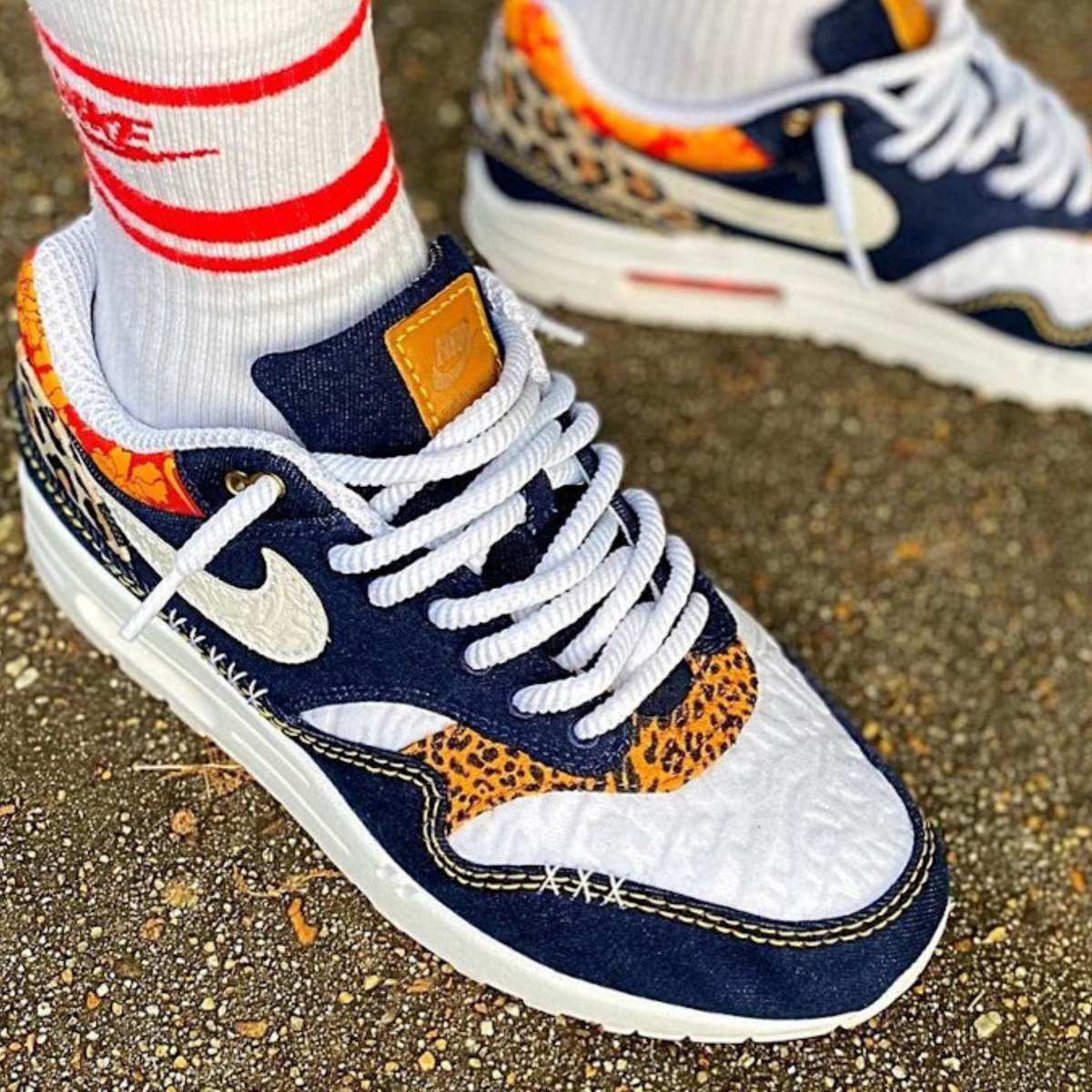 Nike Air Max 1 Premium Denim Leopard