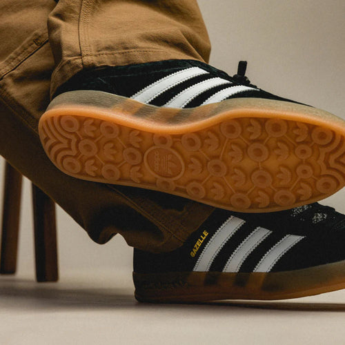 Adidas Gazelle Indoor Black White Gum